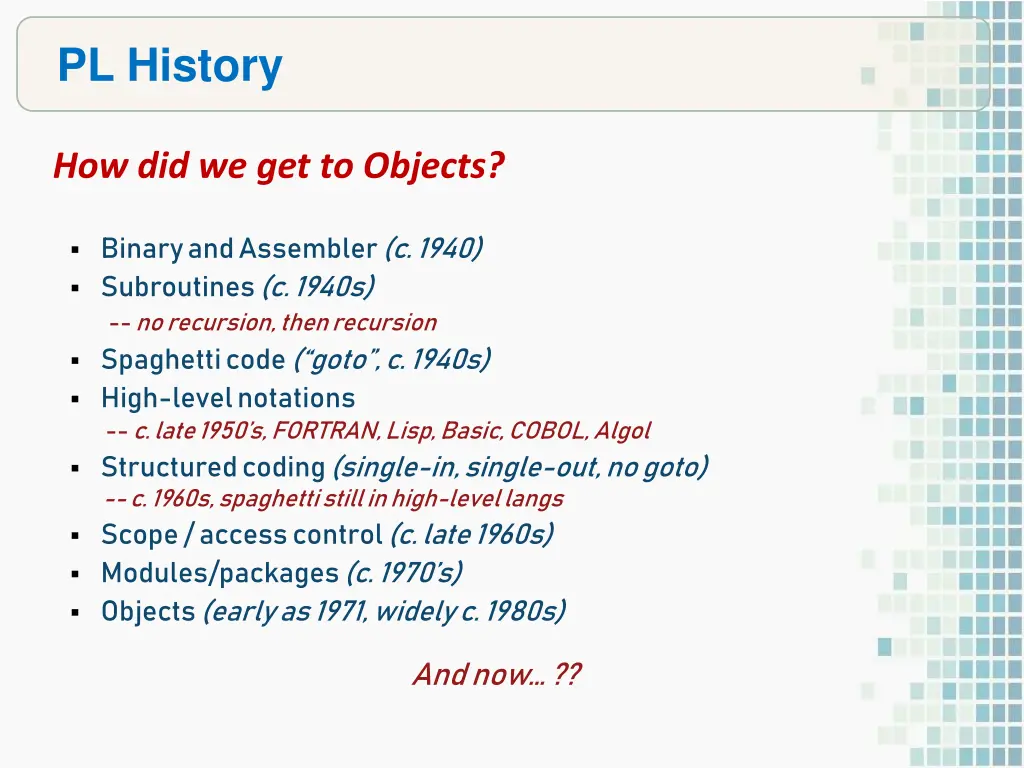 pl history