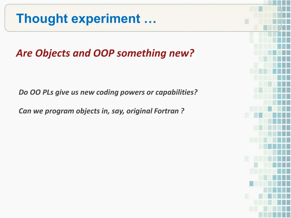 thought experiment