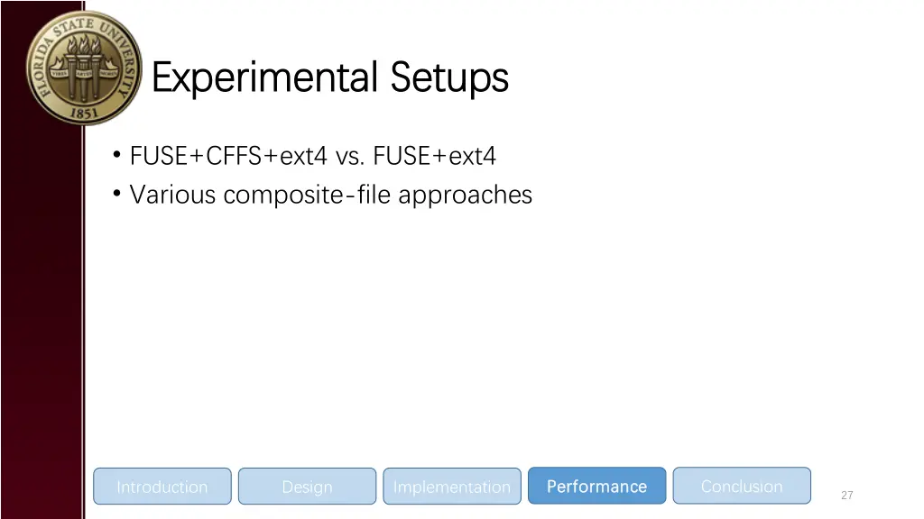 experimental setups experimental setups