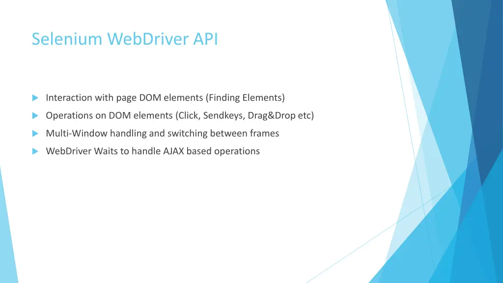 selenium webdriver api