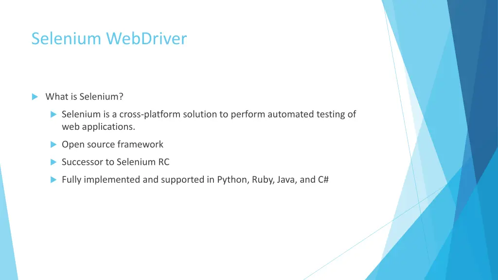 selenium webdriver