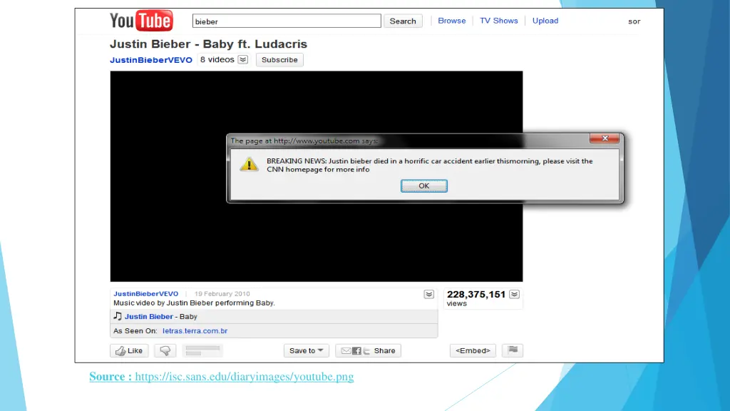 source https isc sans edu diaryimages youtube png