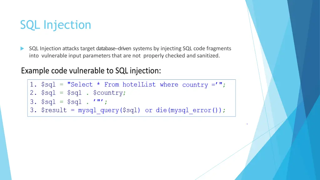 sql injection