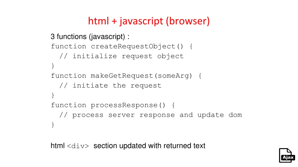 html javascript browser