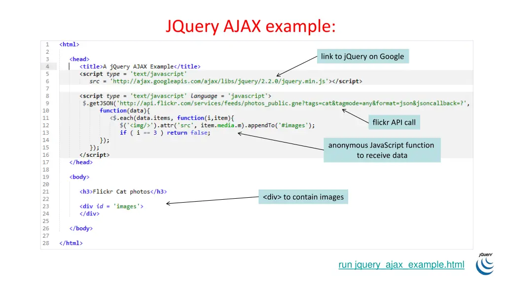jquery ajax example
