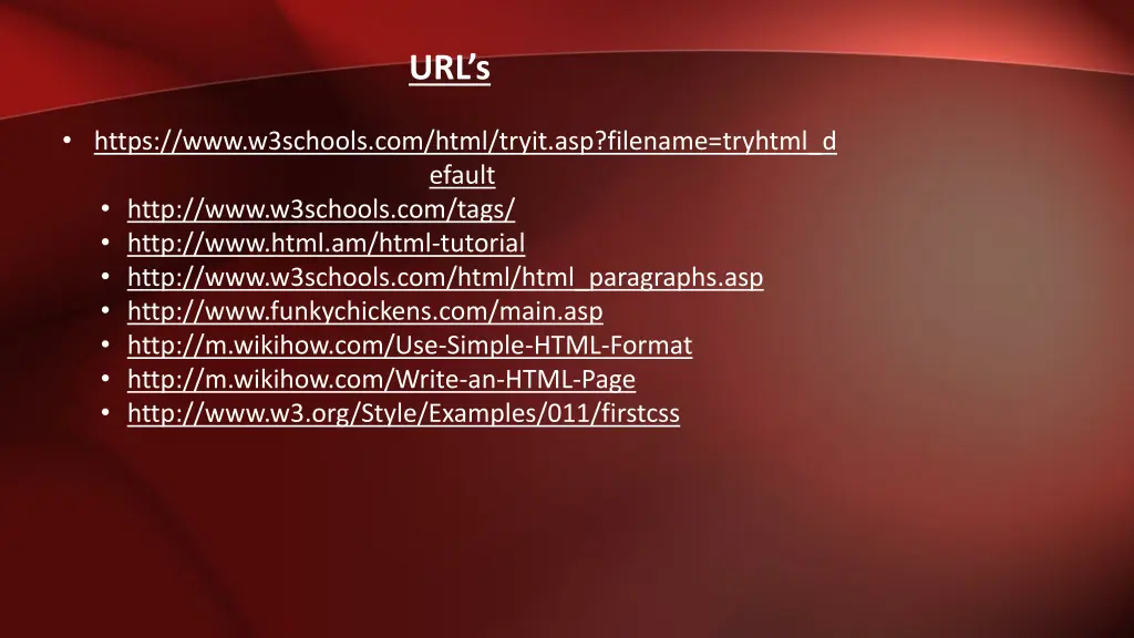 url s