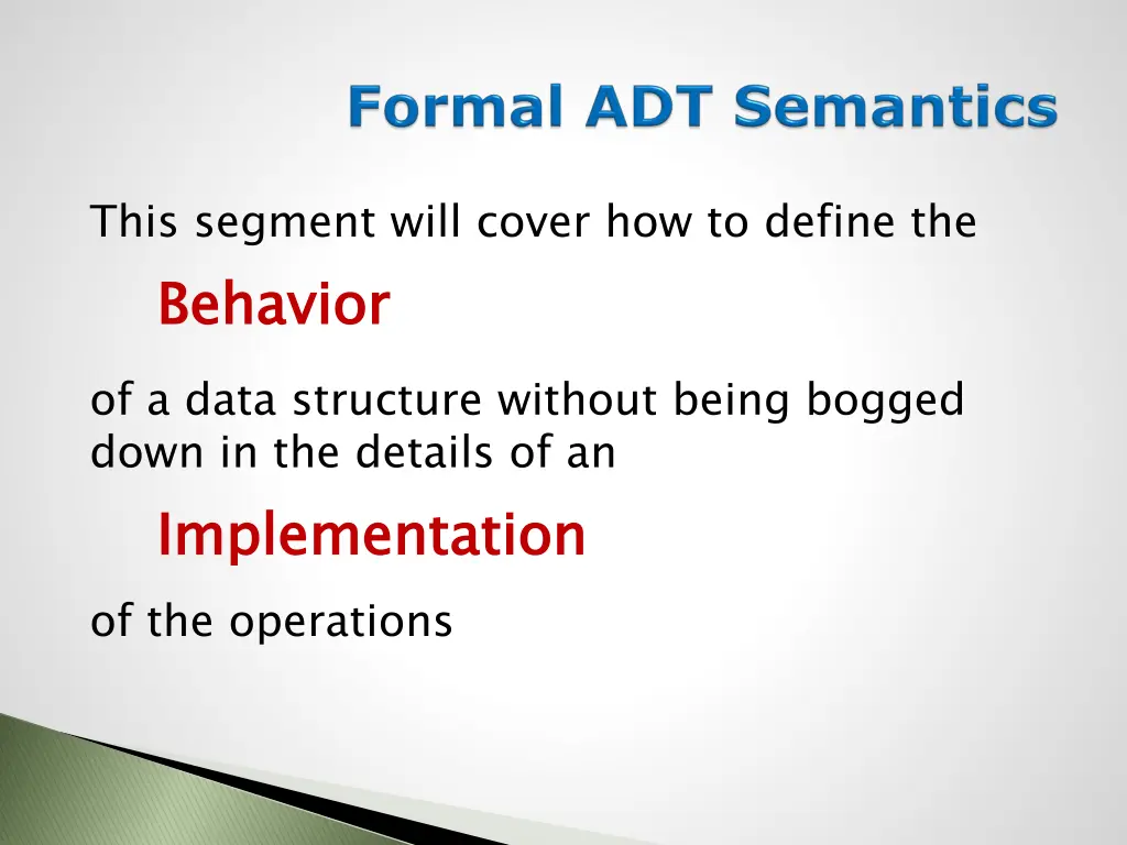 this segment will cover how to define