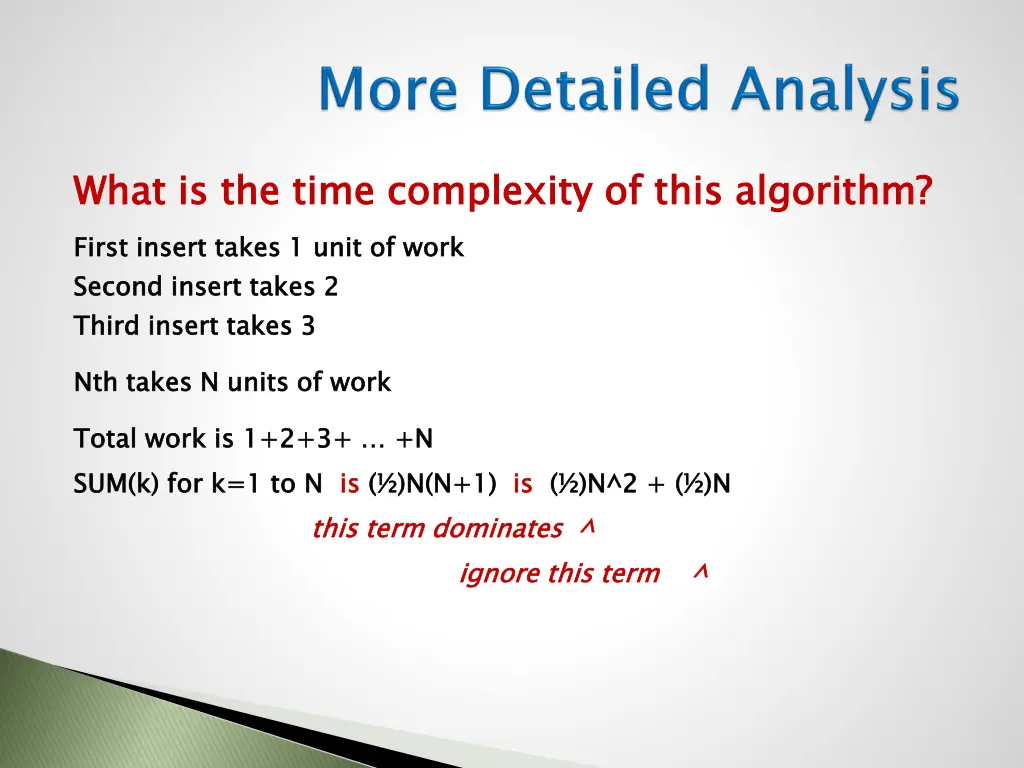 what is the time complexity of this algorithm 1