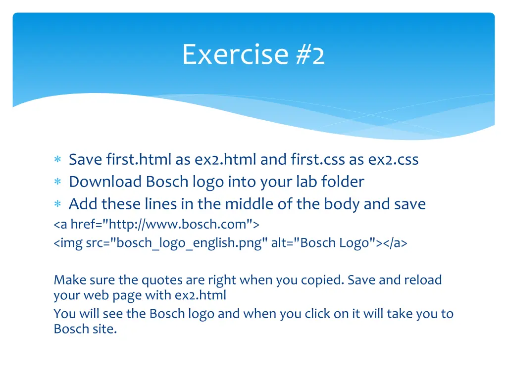 exercise 2