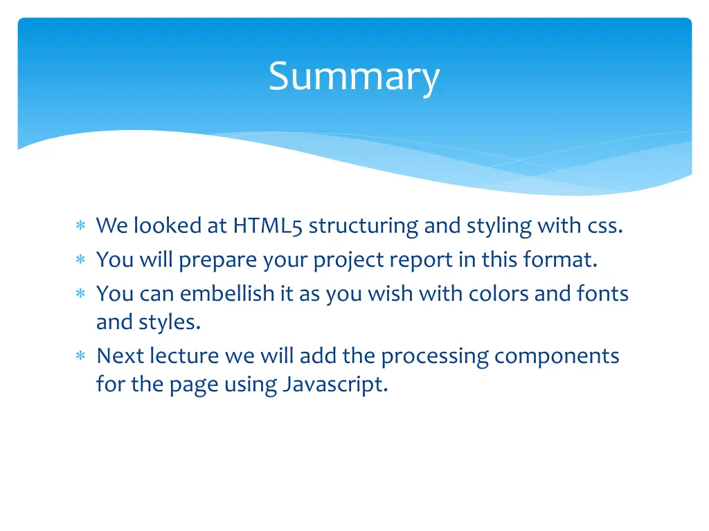 summary