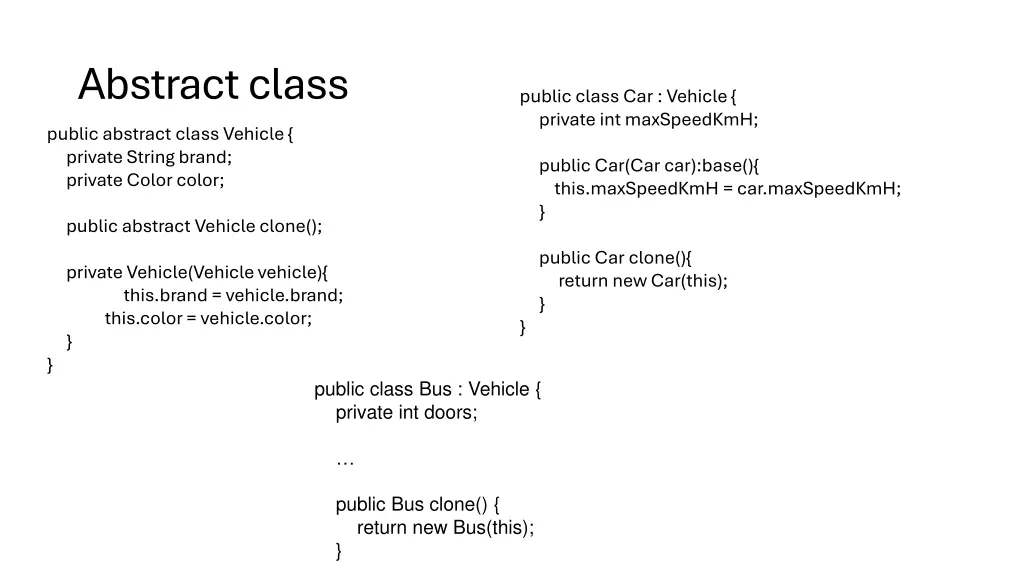 abstract class