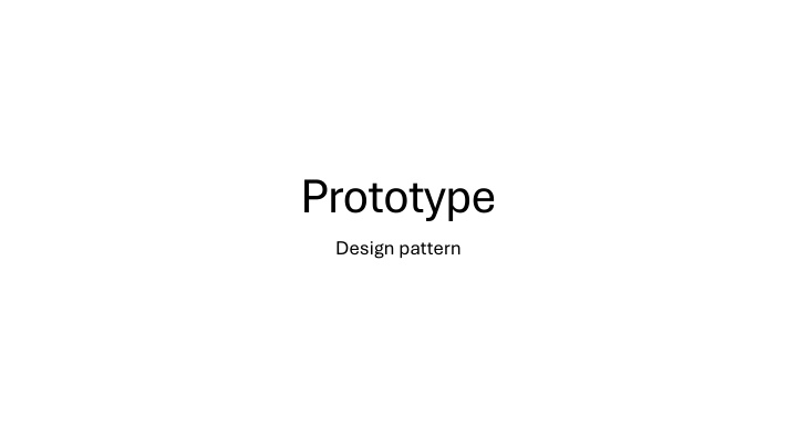 prototype design pattern