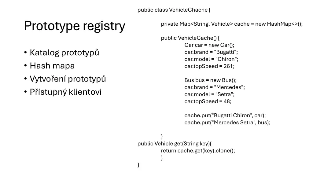 public class vehiclechache