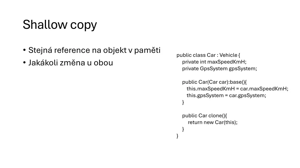 shallow copy