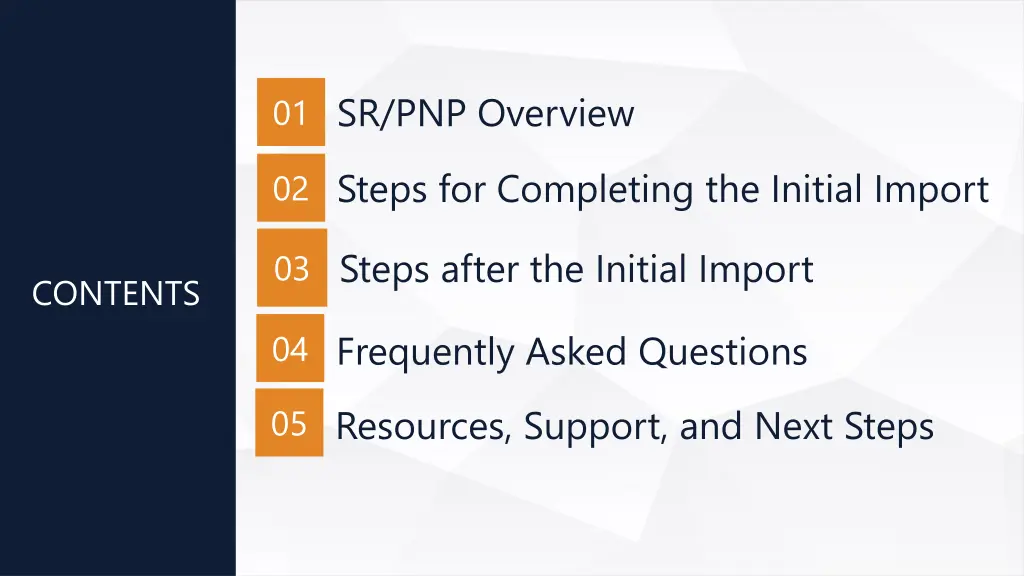 01 sr pnp overview