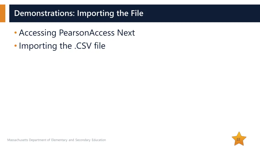 demonstrations importing the file