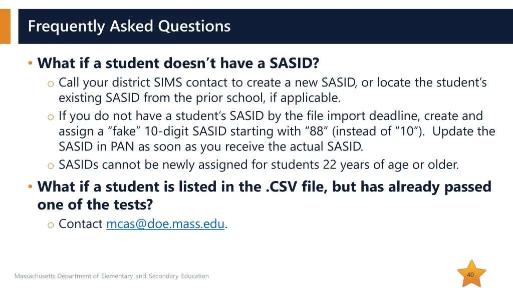 frequently asked questions