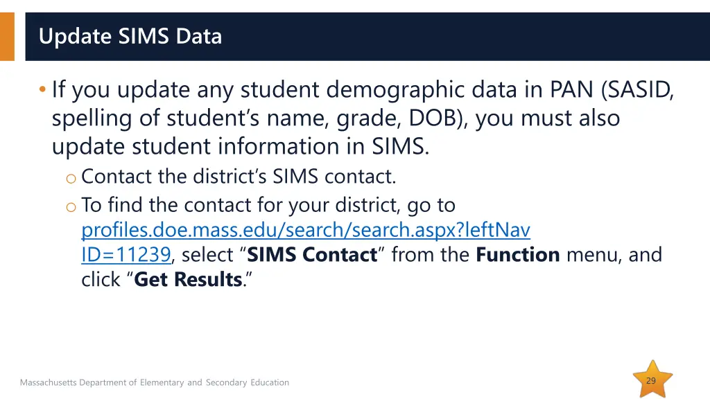 update sims data