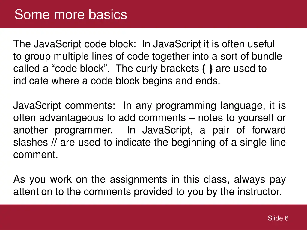 some more basics