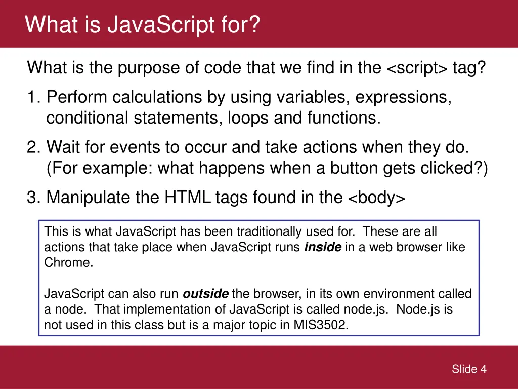 what is javascript for