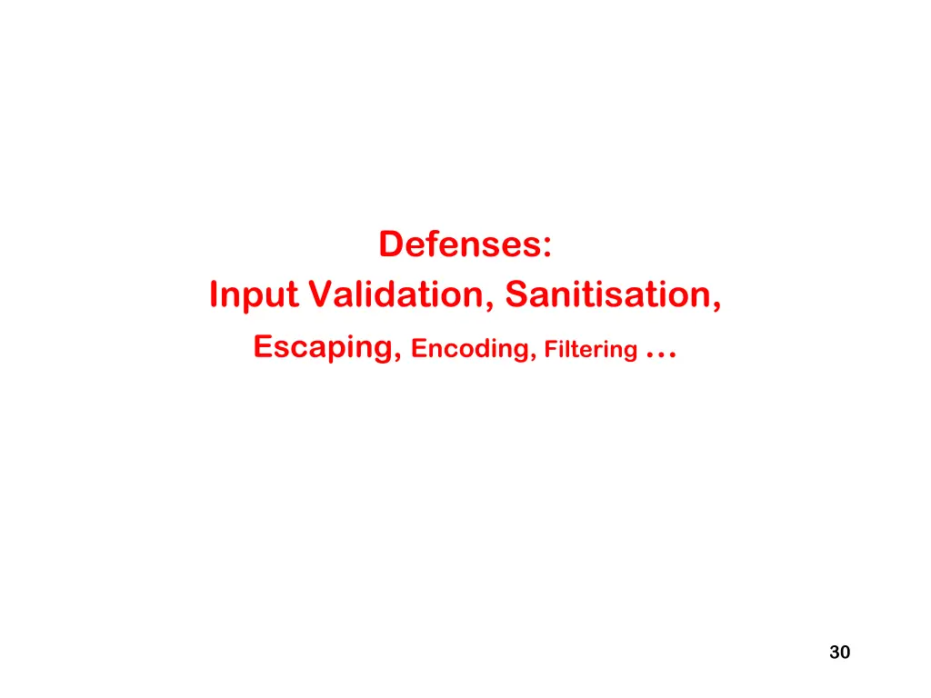 defenses