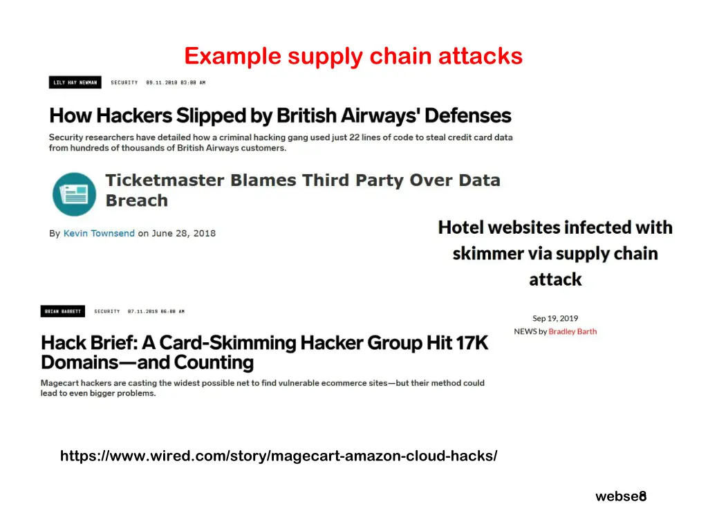 example supply chain attacks