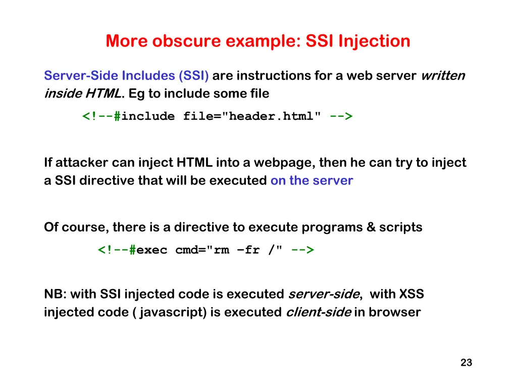 more obscure example ssi injection