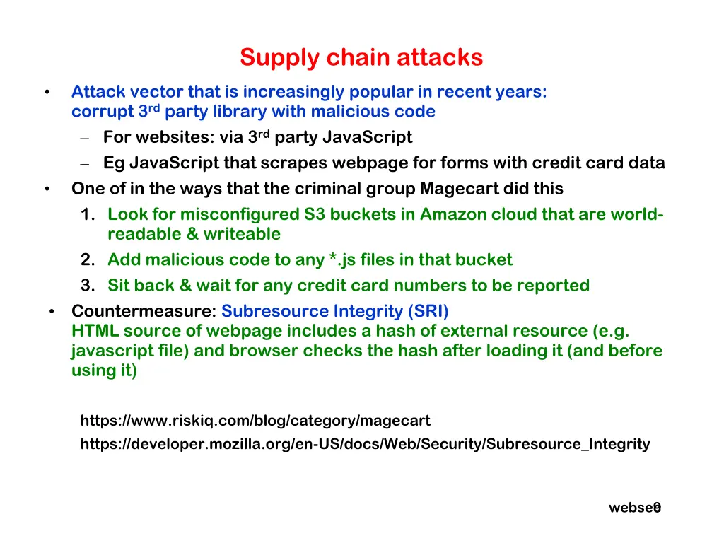 supply chain attacks