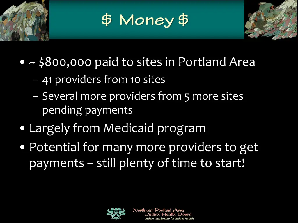 800 000 paid to sites in portland area