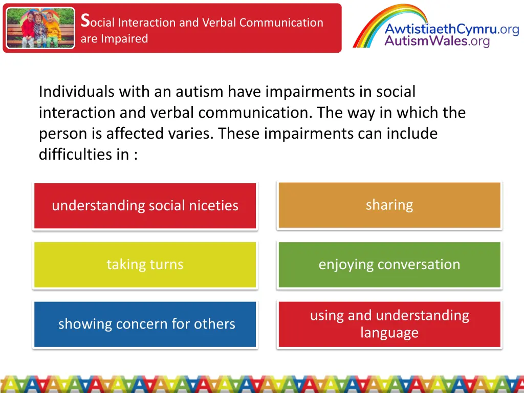 s ocial interaction and verbal communication
