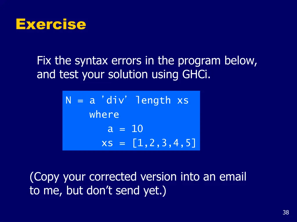 exercise 1