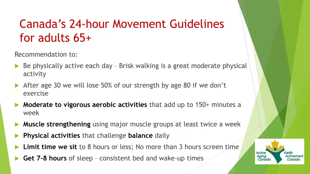 canada s 24 hour movement guidelines for adults 65