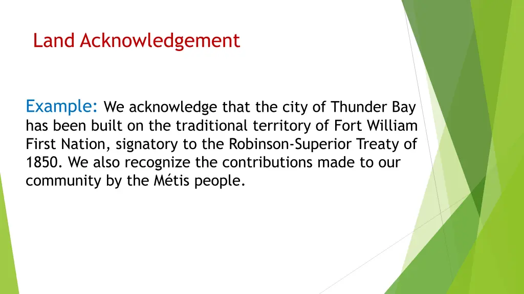 land acknowledgement