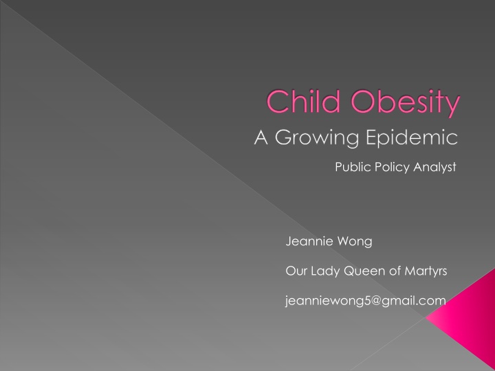 child obesity a growing epidemic