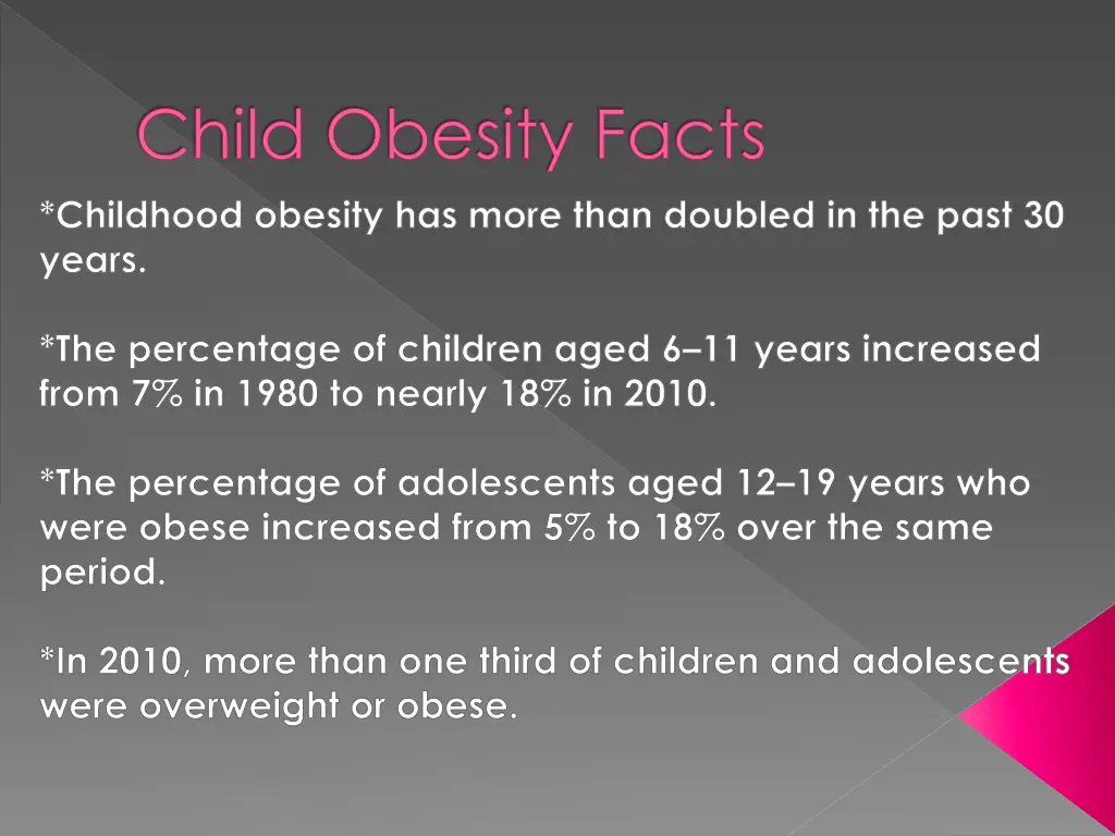 child obesity facts childhood obesity has more
