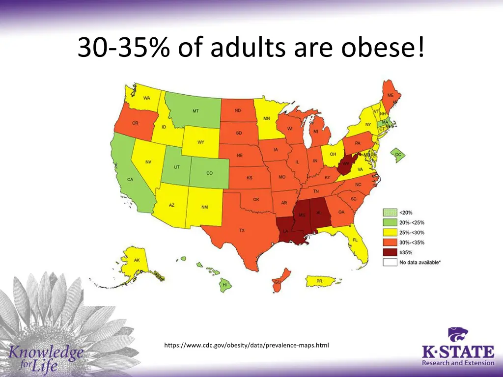 30 35 of adults are obese