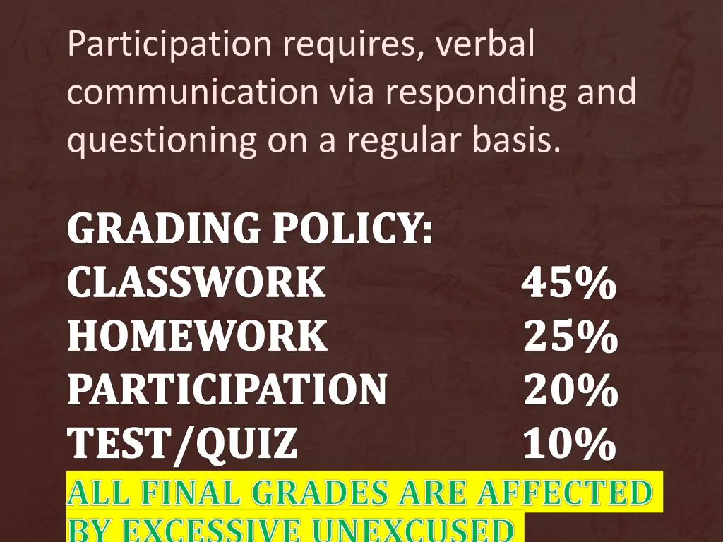 participation requires verbal communication