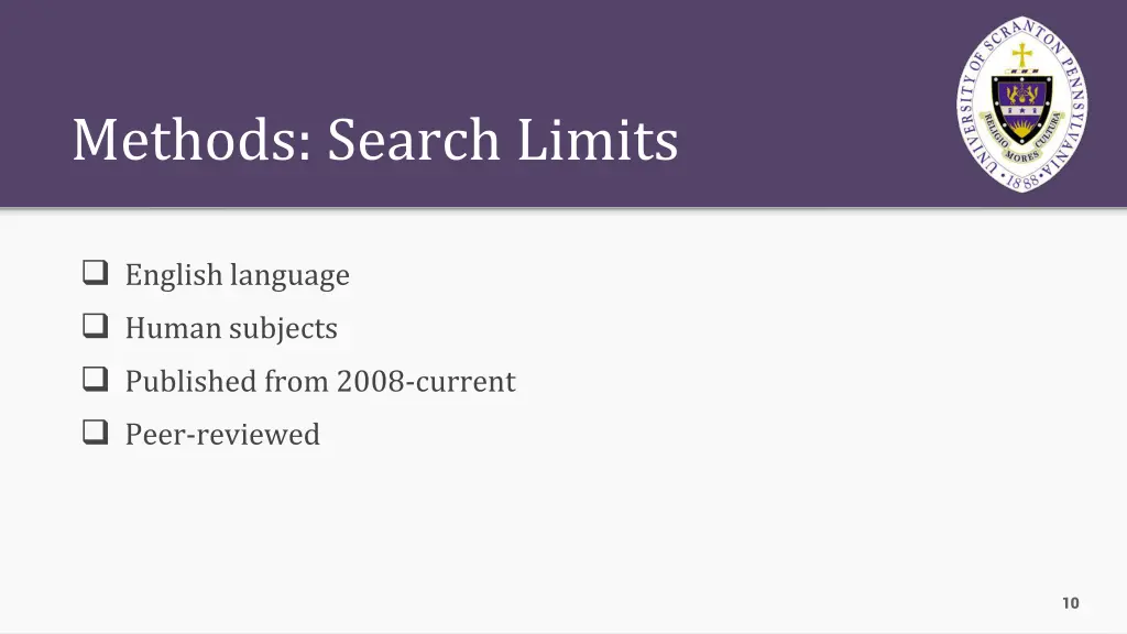methods search limits