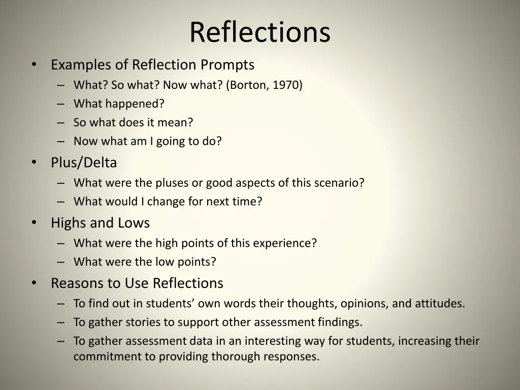 reflections 1