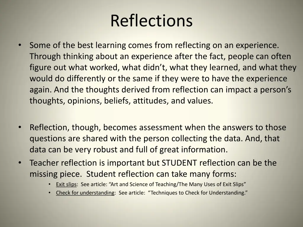 reflections
