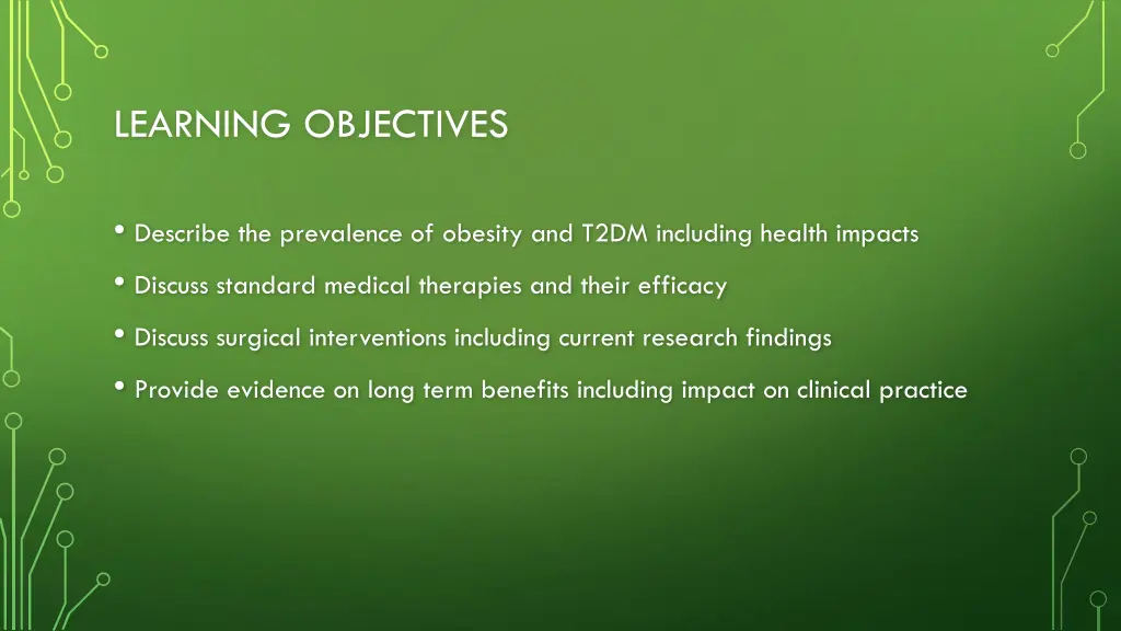 learning objectives