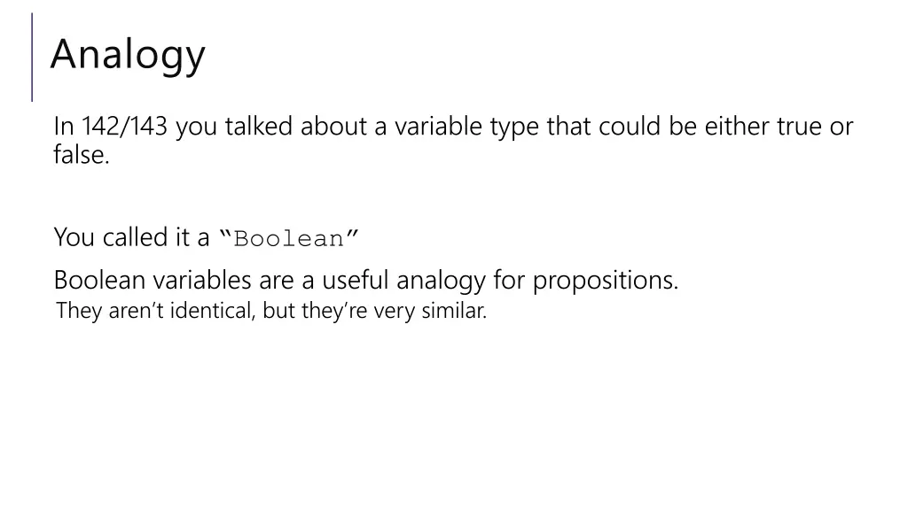 analogy