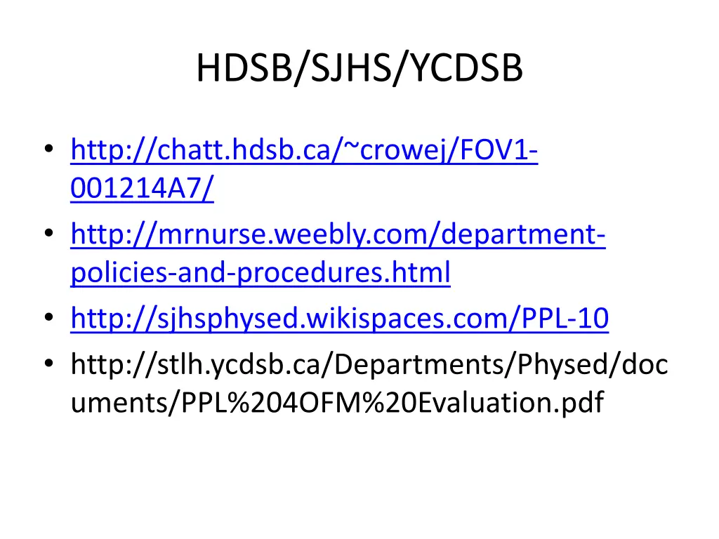 hdsb sjhs ycdsb