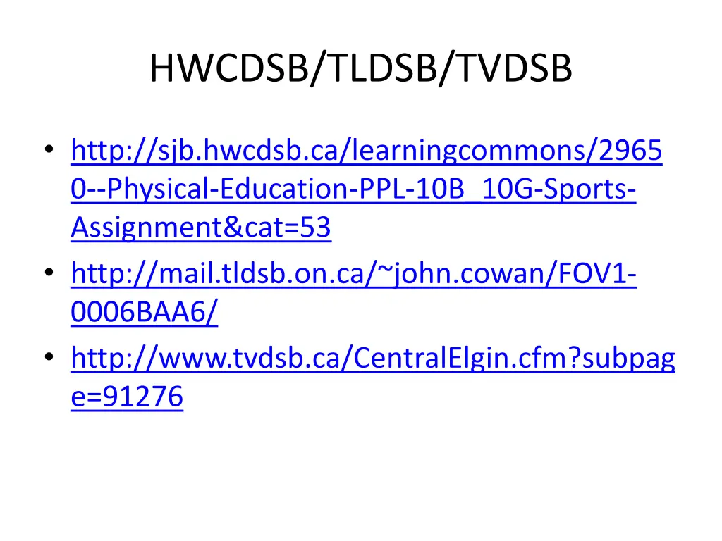 hwcdsb tldsb tvdsb