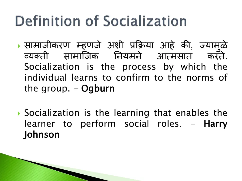 socialization is the process by which