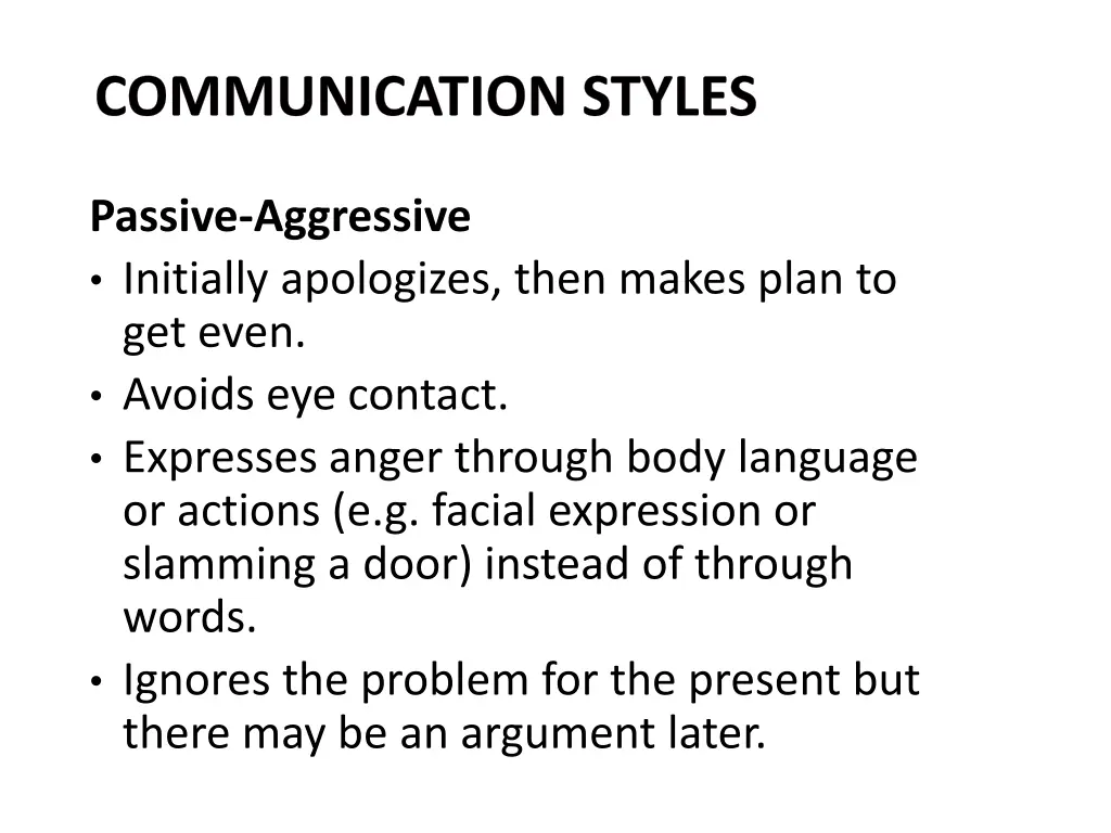 communication styles 2