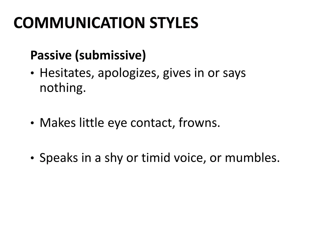 communication styles