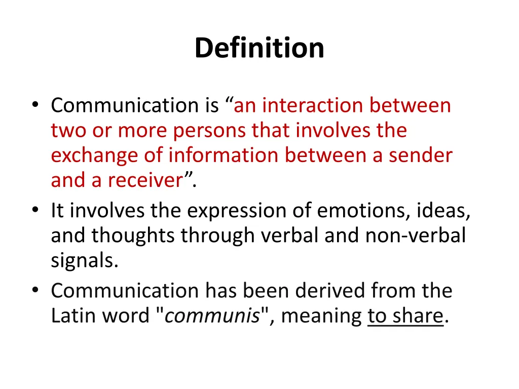 definition