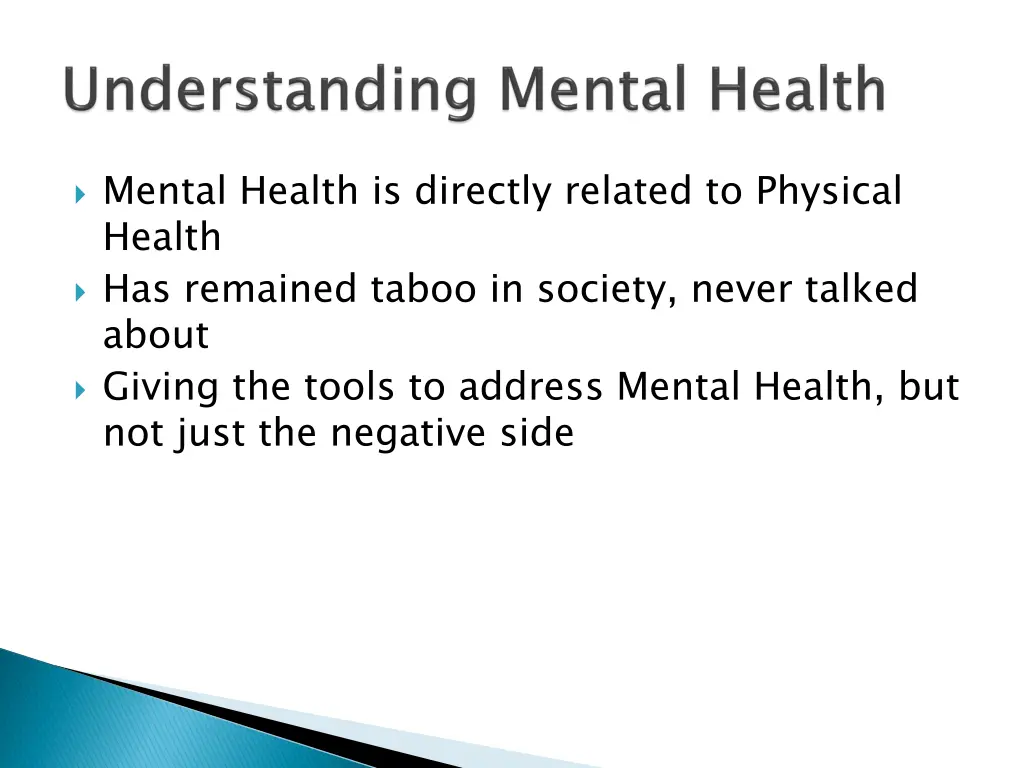 mental health is directly related to physical